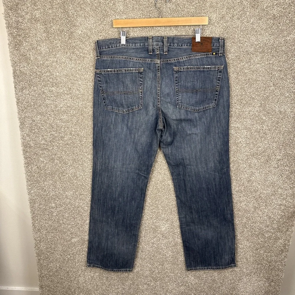 Lucky Brand‎ Mens Blue Straight Leg Denim Jeans 36x30 Medium Wash Classic Fit